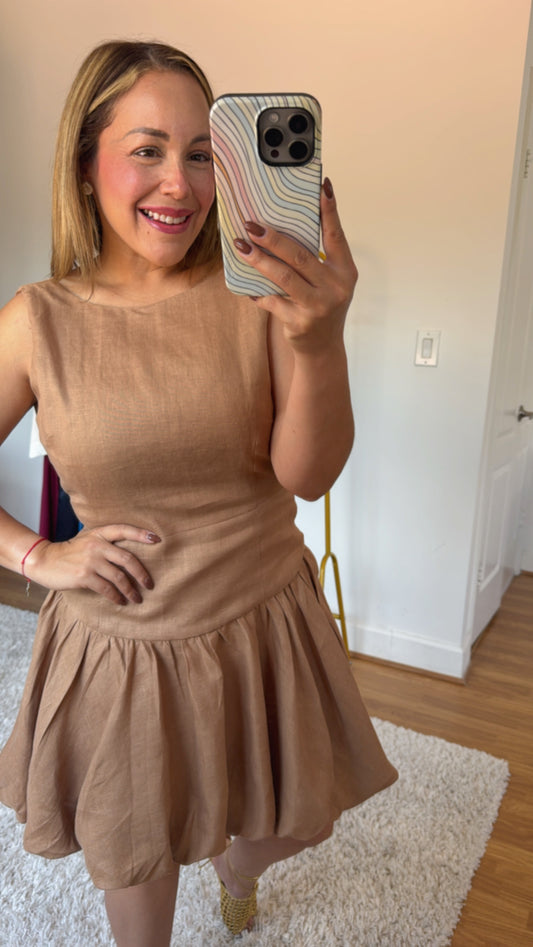 Lino Bubble Dress