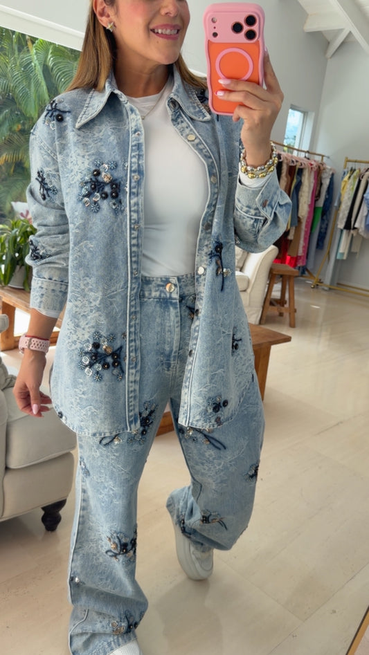 Set Denim Bloom