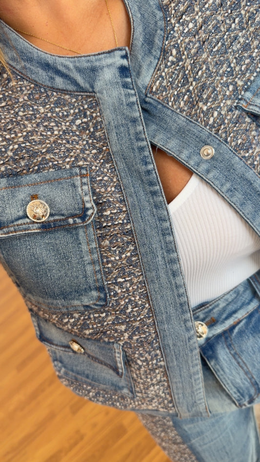 Denim Tweed Set