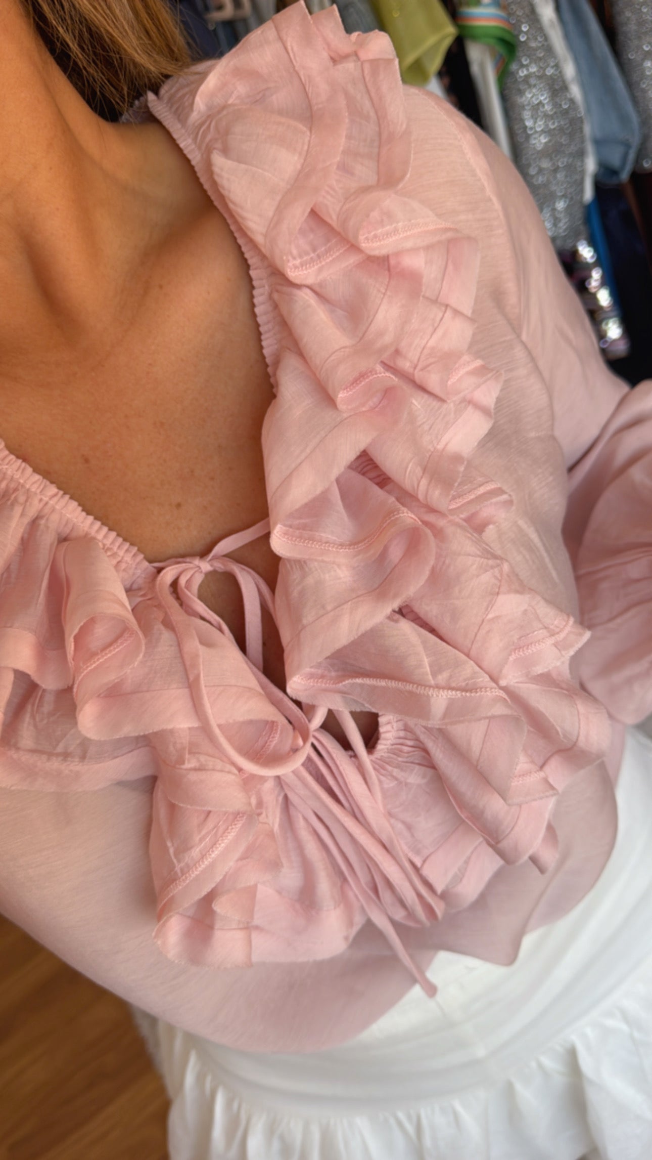 Monica Ruffle Top