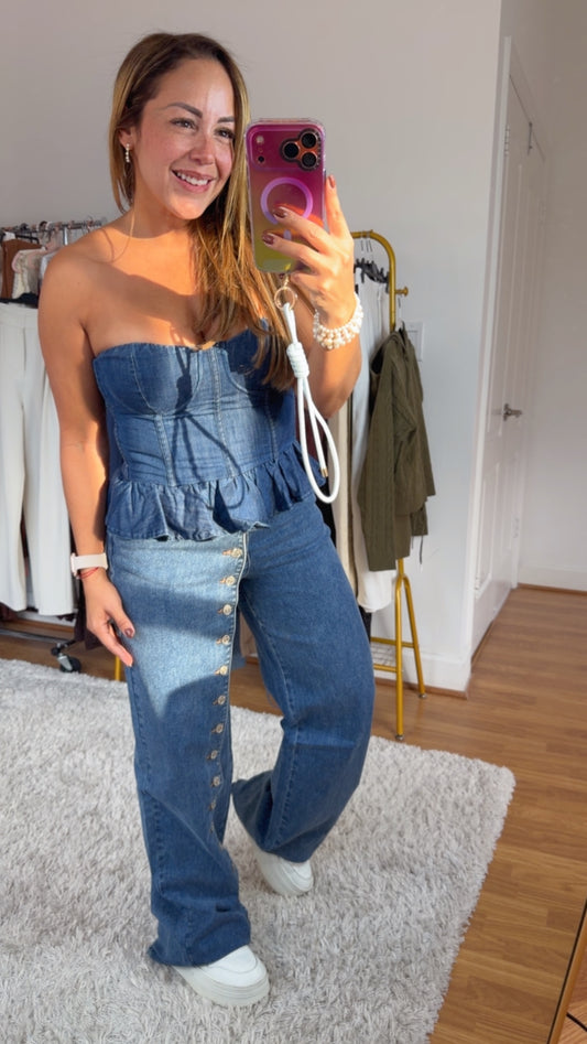 Denim Corset