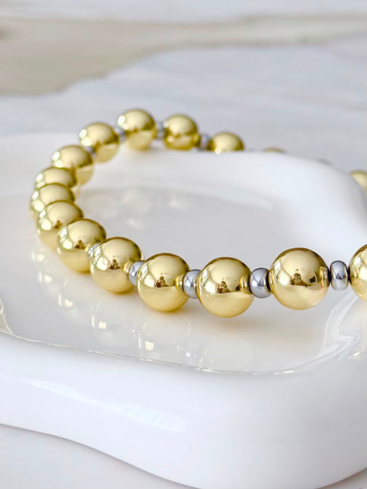 Choker Bold Gold & Silver