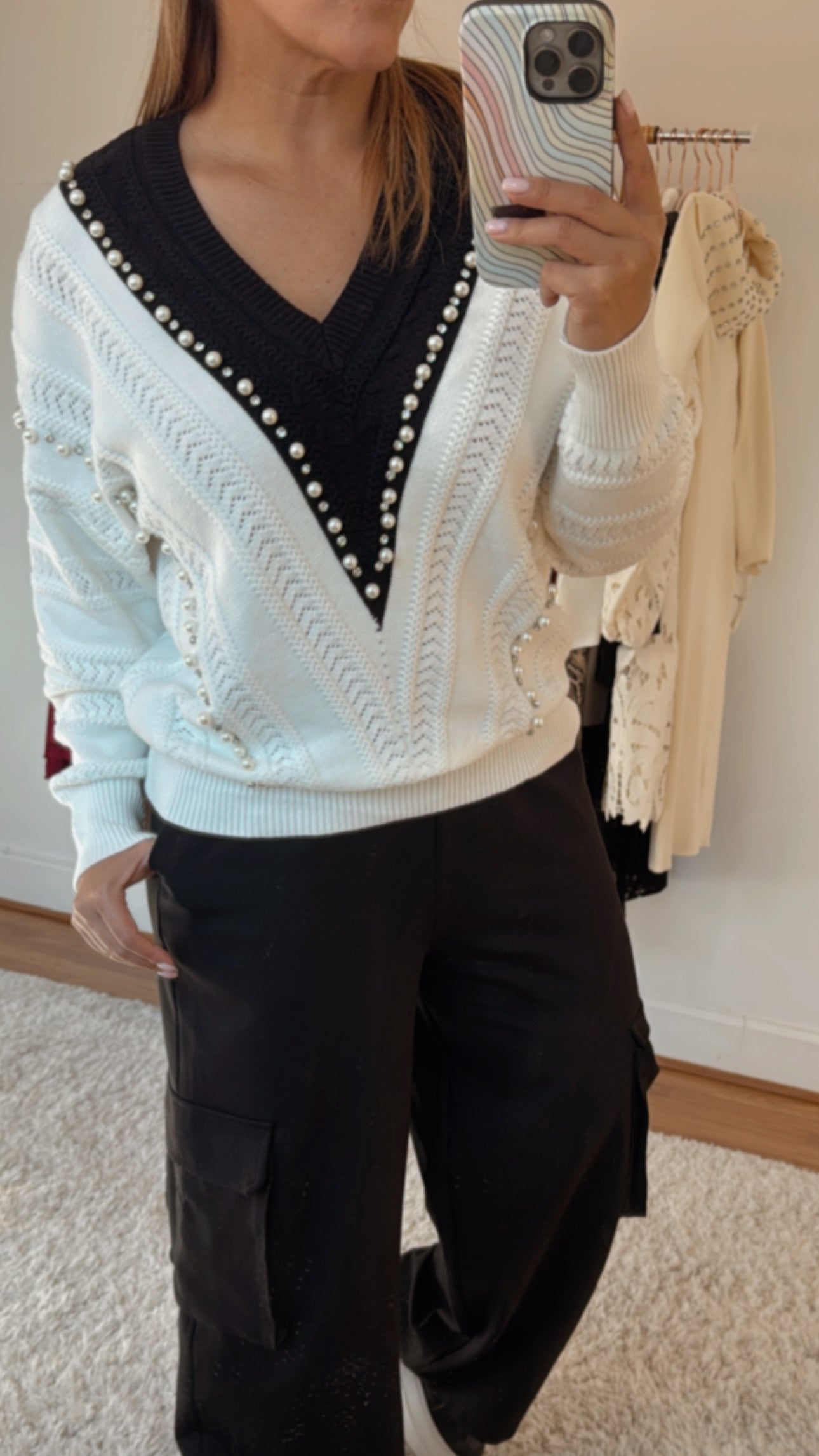 Black and White Sweater