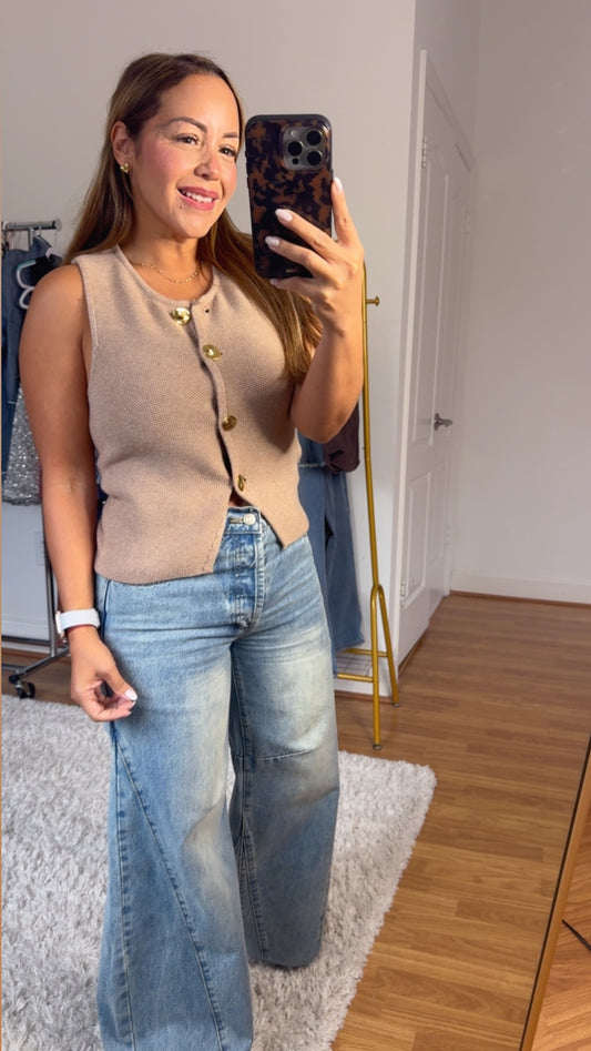 Medium Washed Flare Jeans