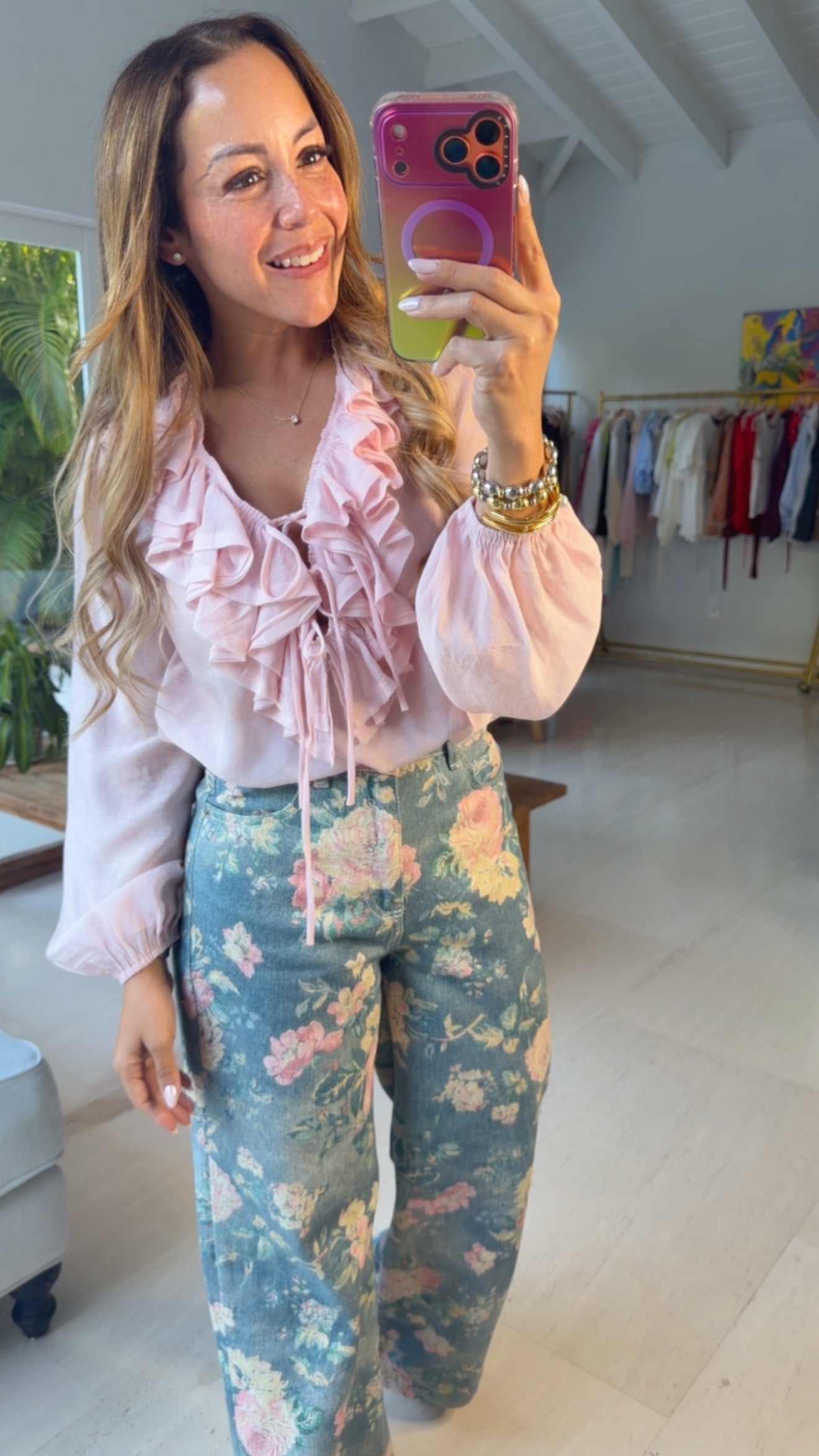 Monica Ruffle Top