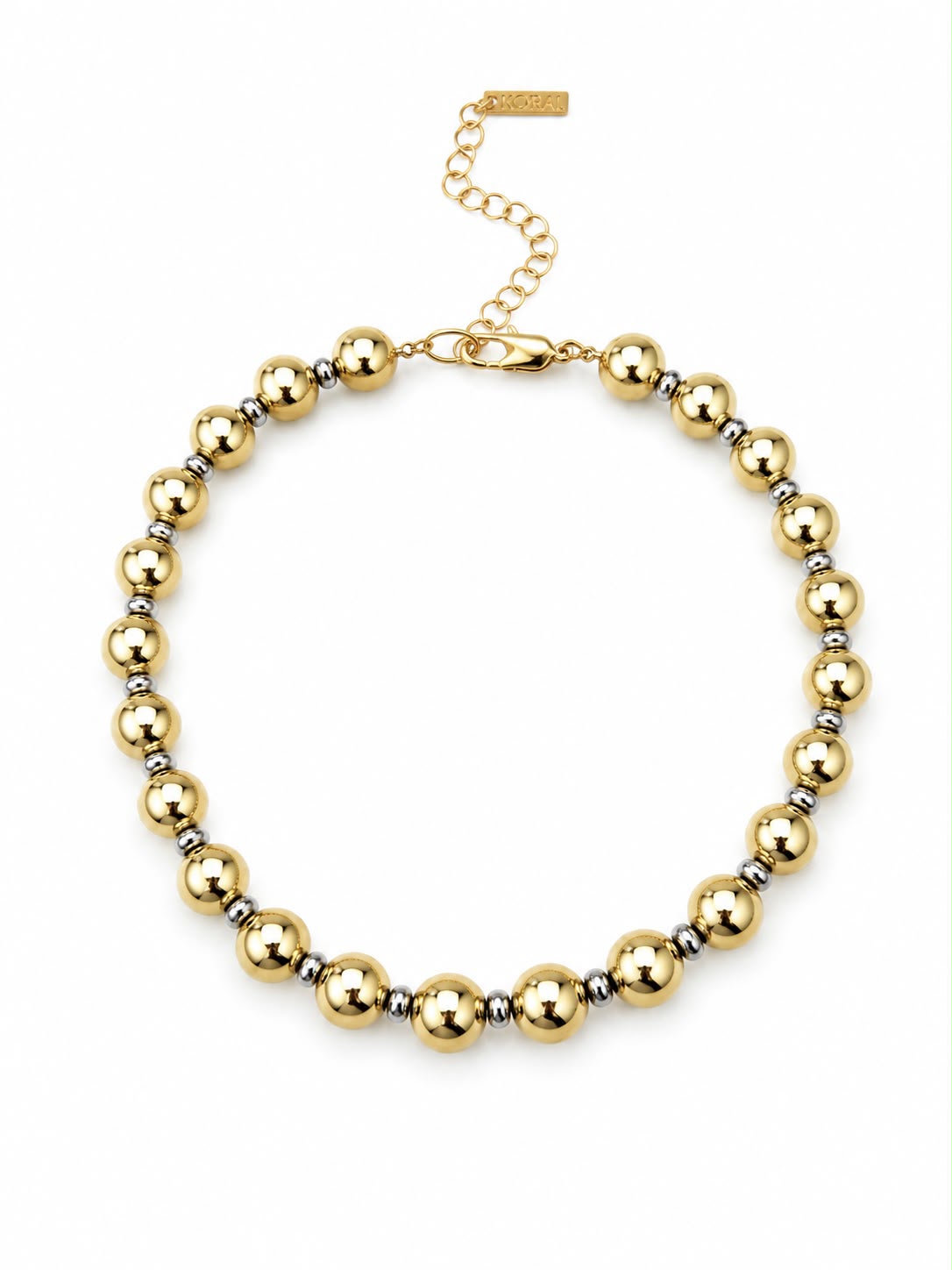 Choker Bold Gold & Silver