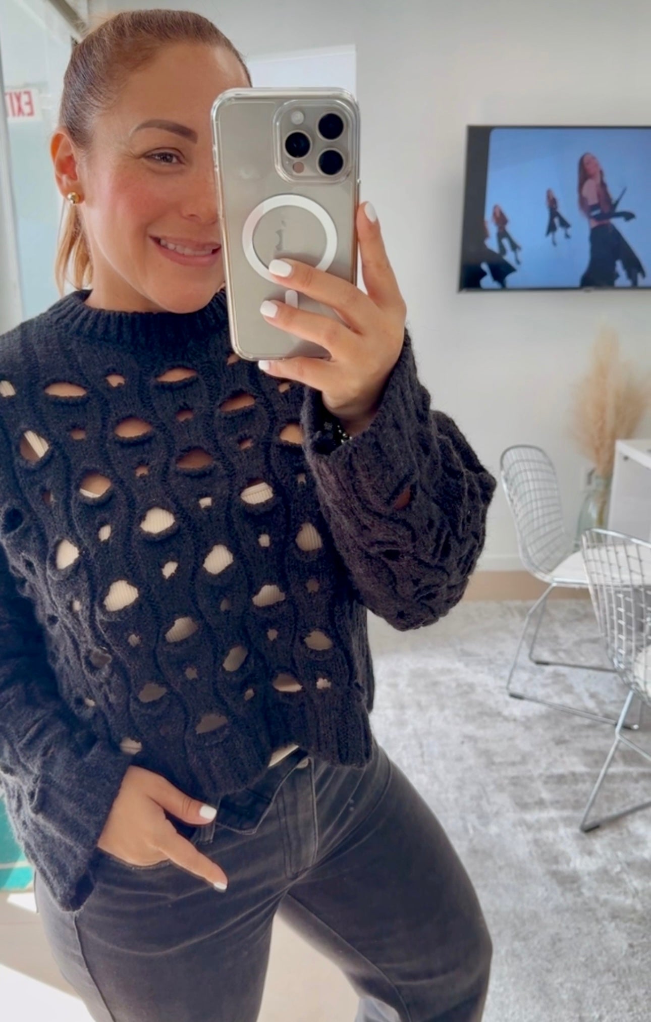 Black sweater