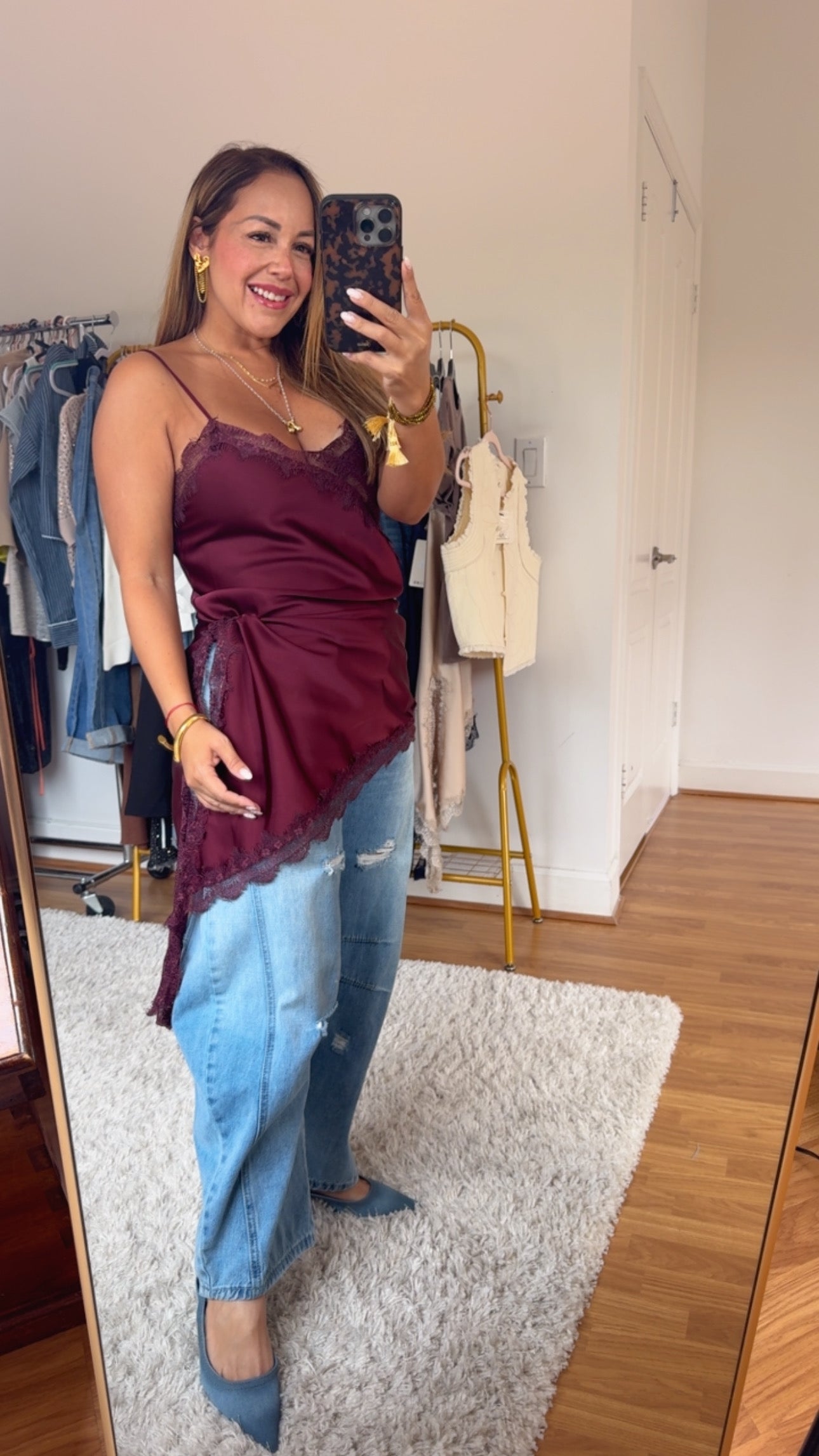 Blusa de seda Asimétrica