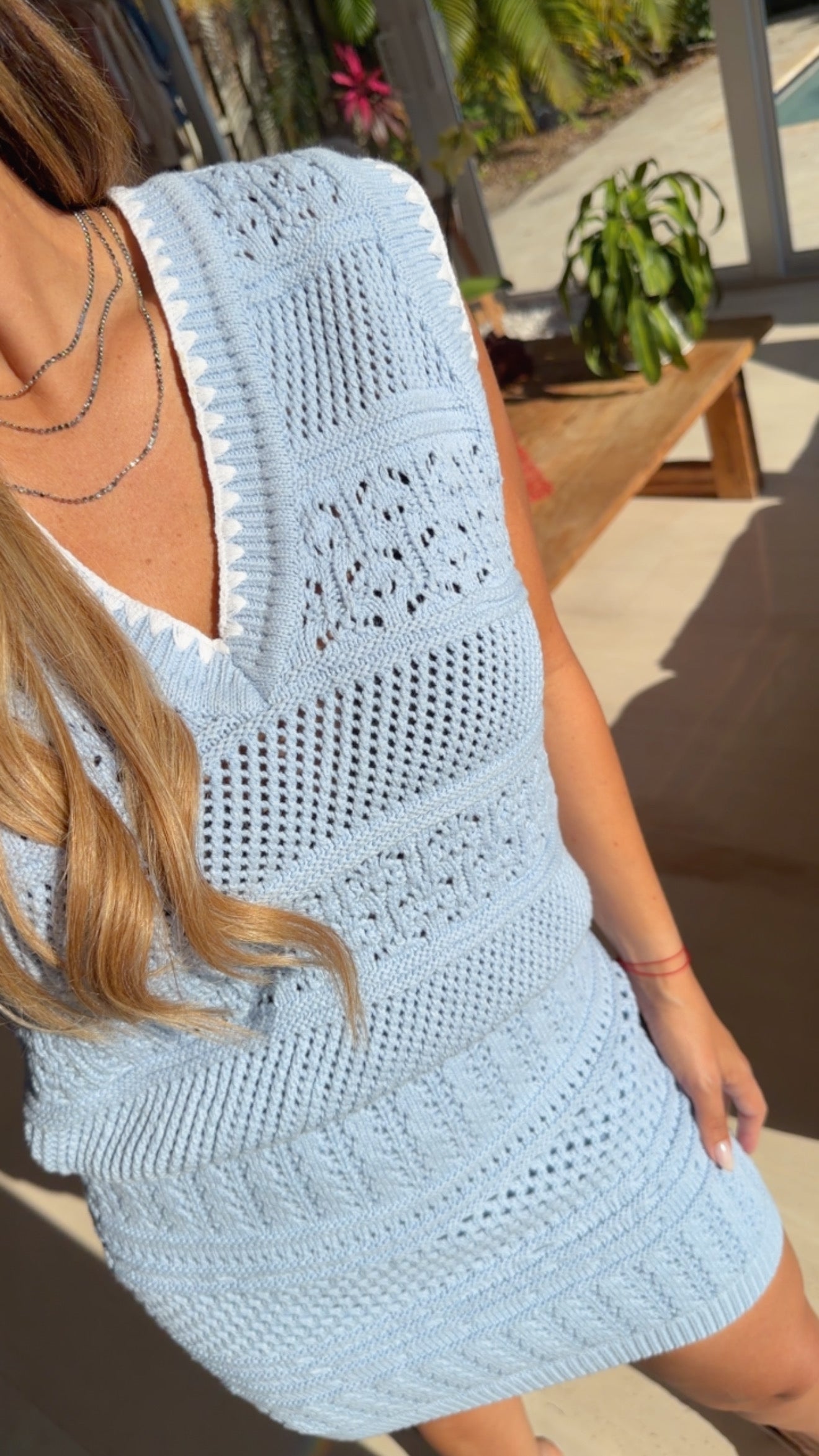Sky Blue  Crochet  Set