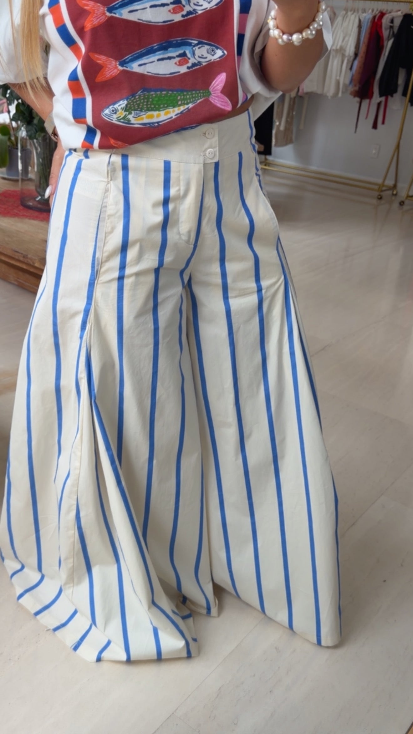 Strippe Wide Leg Pant