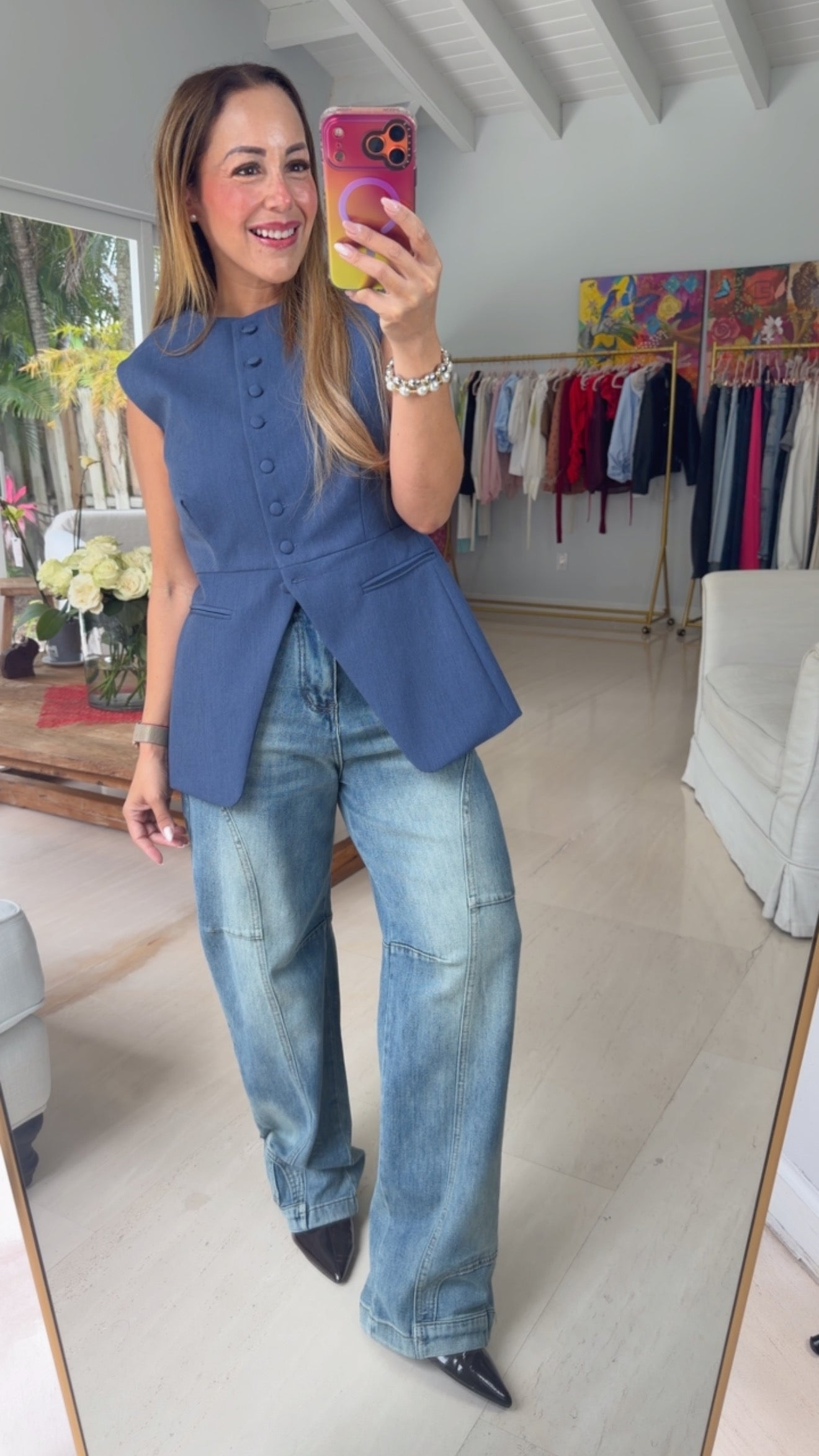 Denim Set Mini Skirt