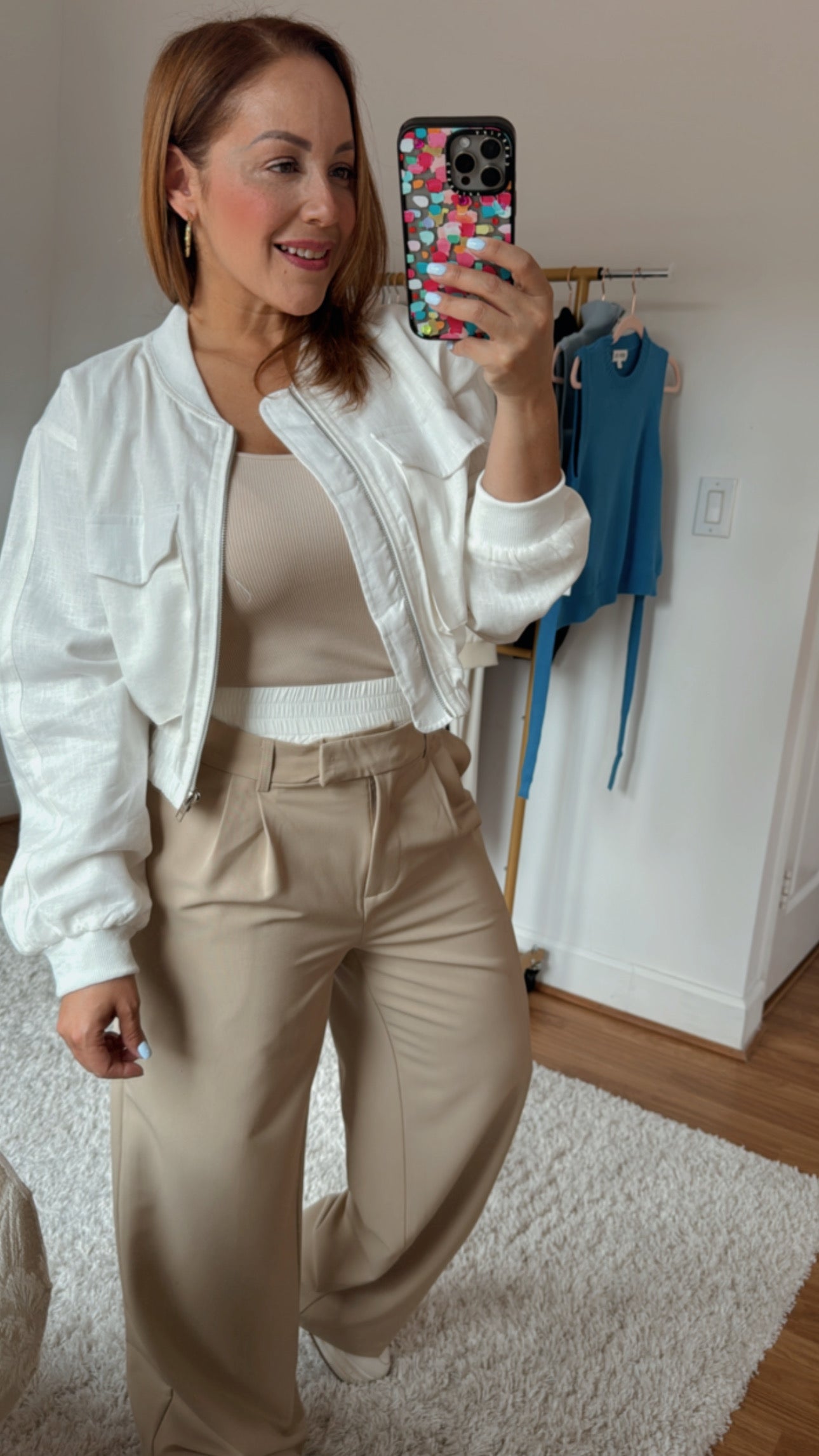 Linen Bomber Jacket