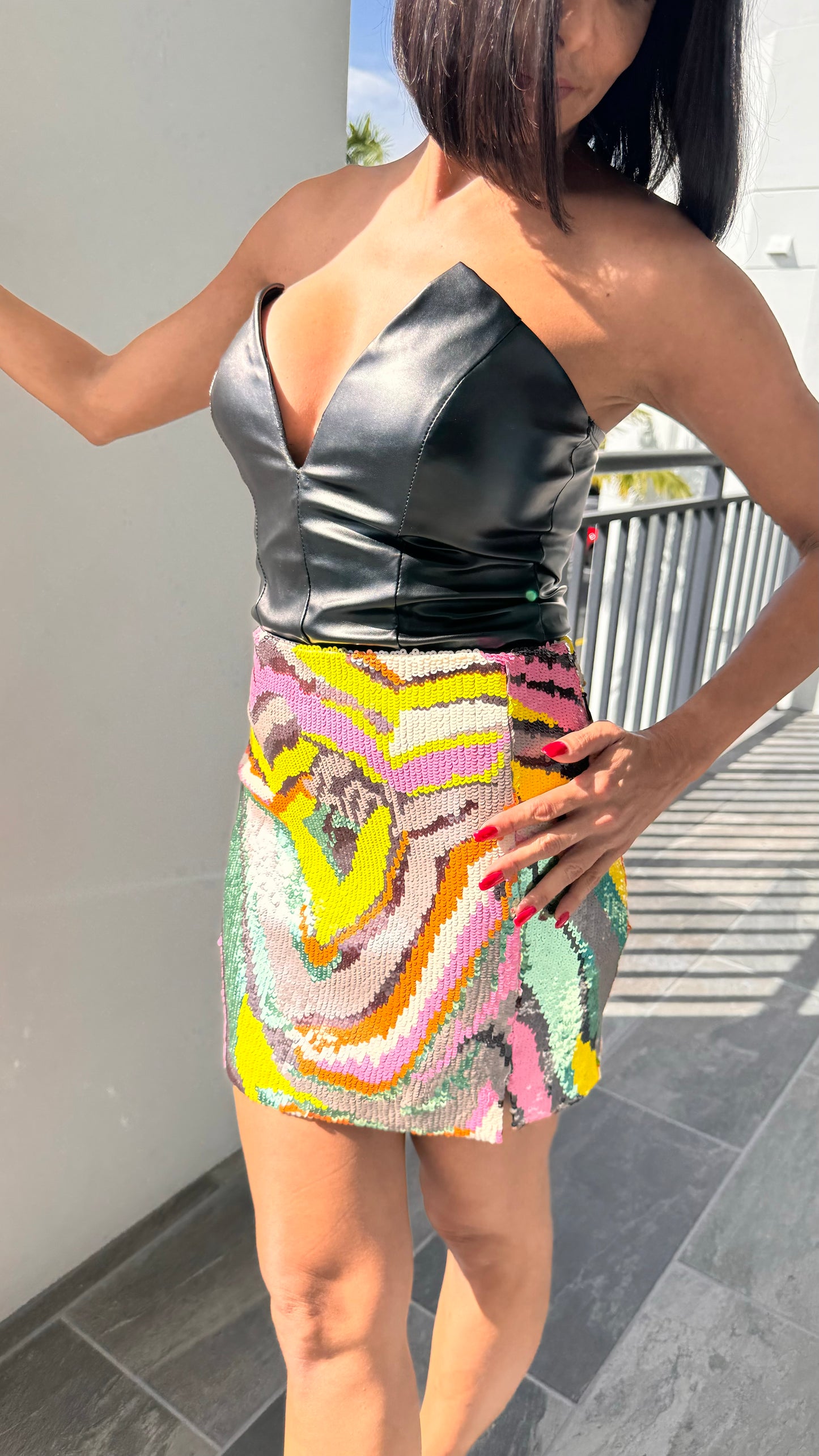 Sequin Colorful Skirt