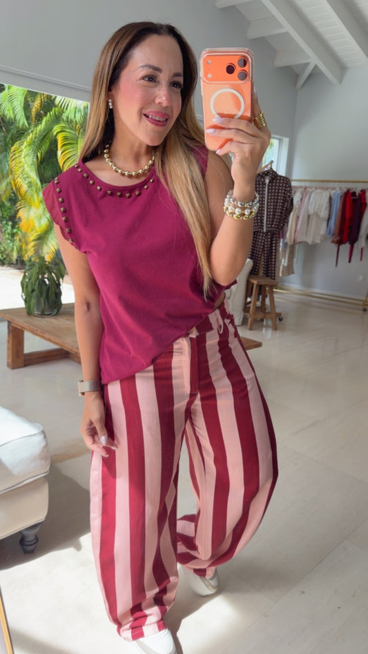 Alessia Barrel Pants