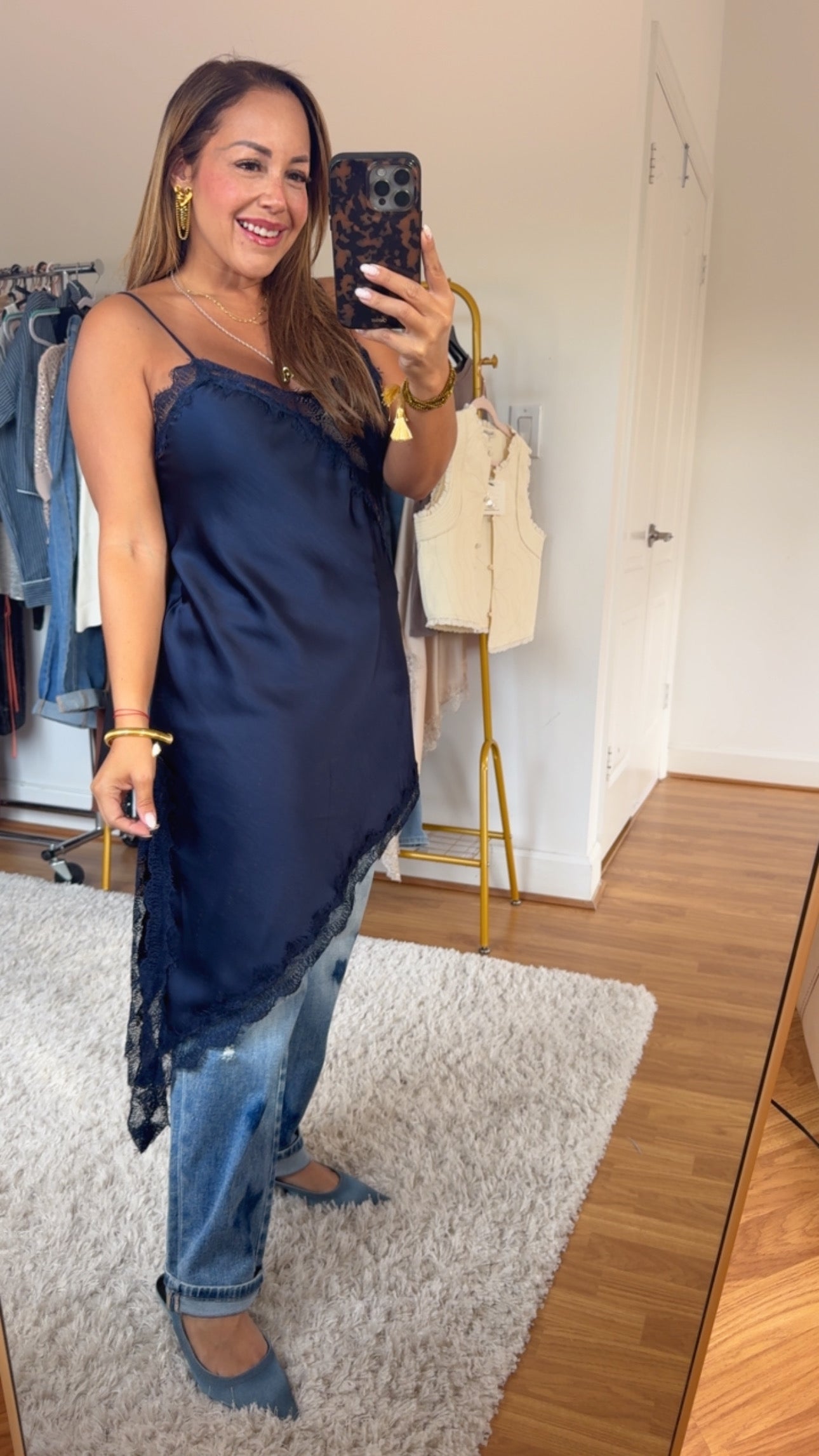 Blusa de seda Asimétrica