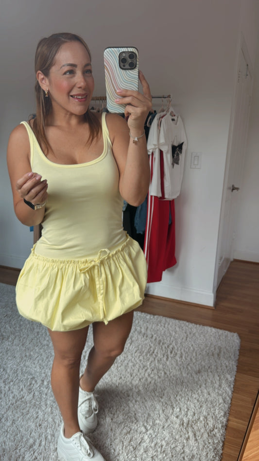 Light Yellow Ballom Mini Romper