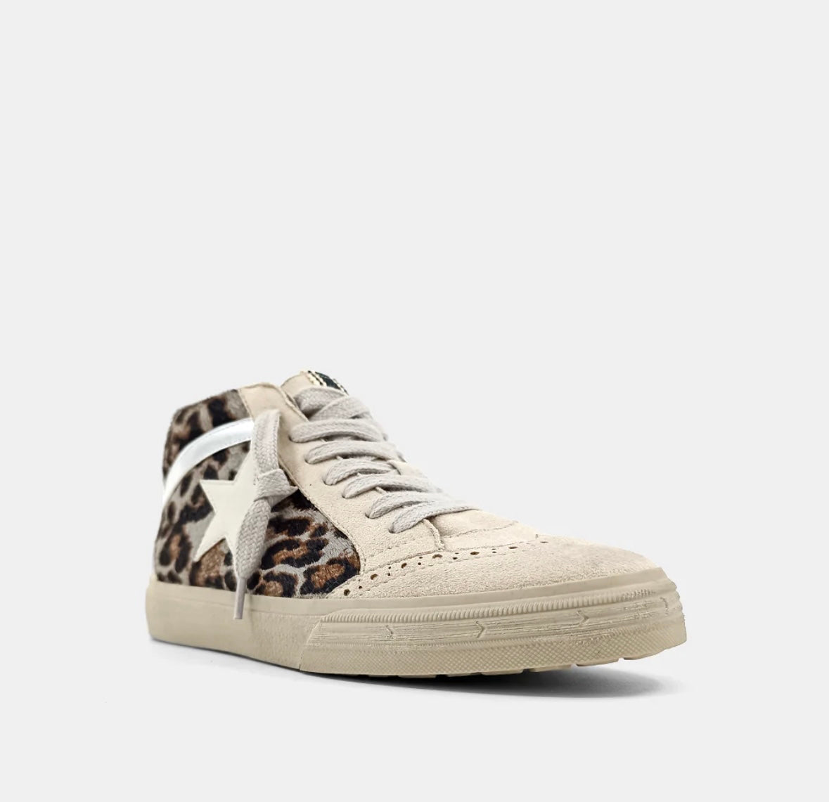 Mid Leopard Star Sneakers