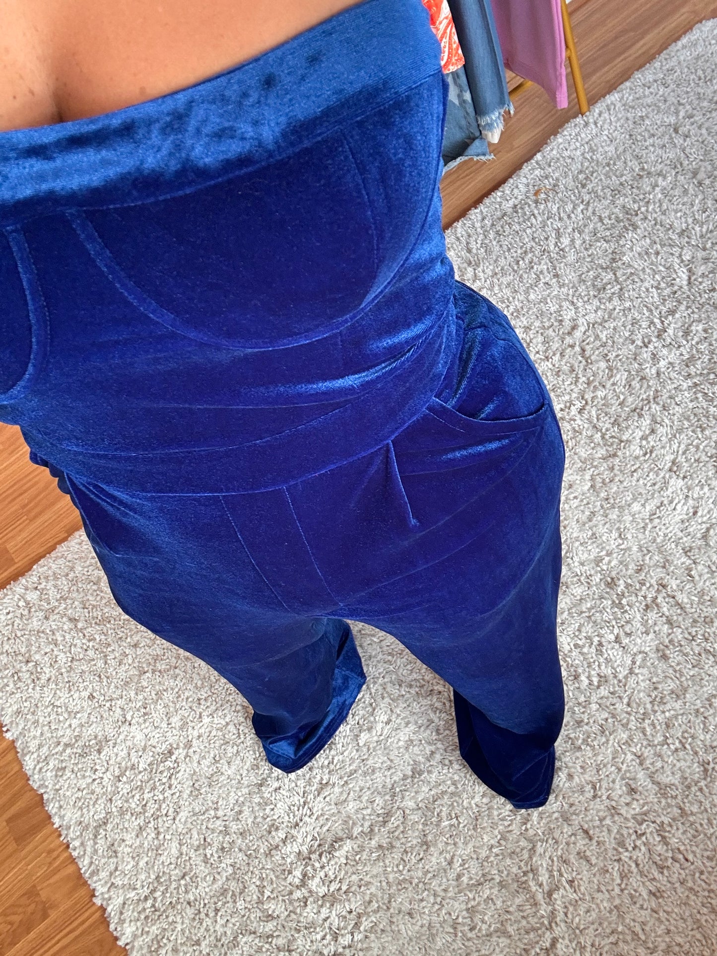 Velvet Blue Jumpsuit