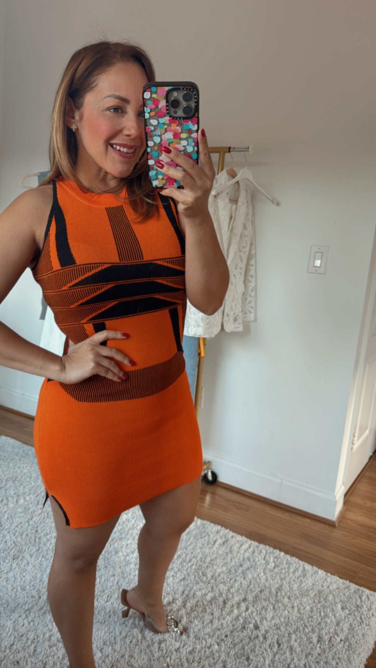 Magic Orange mini Dress