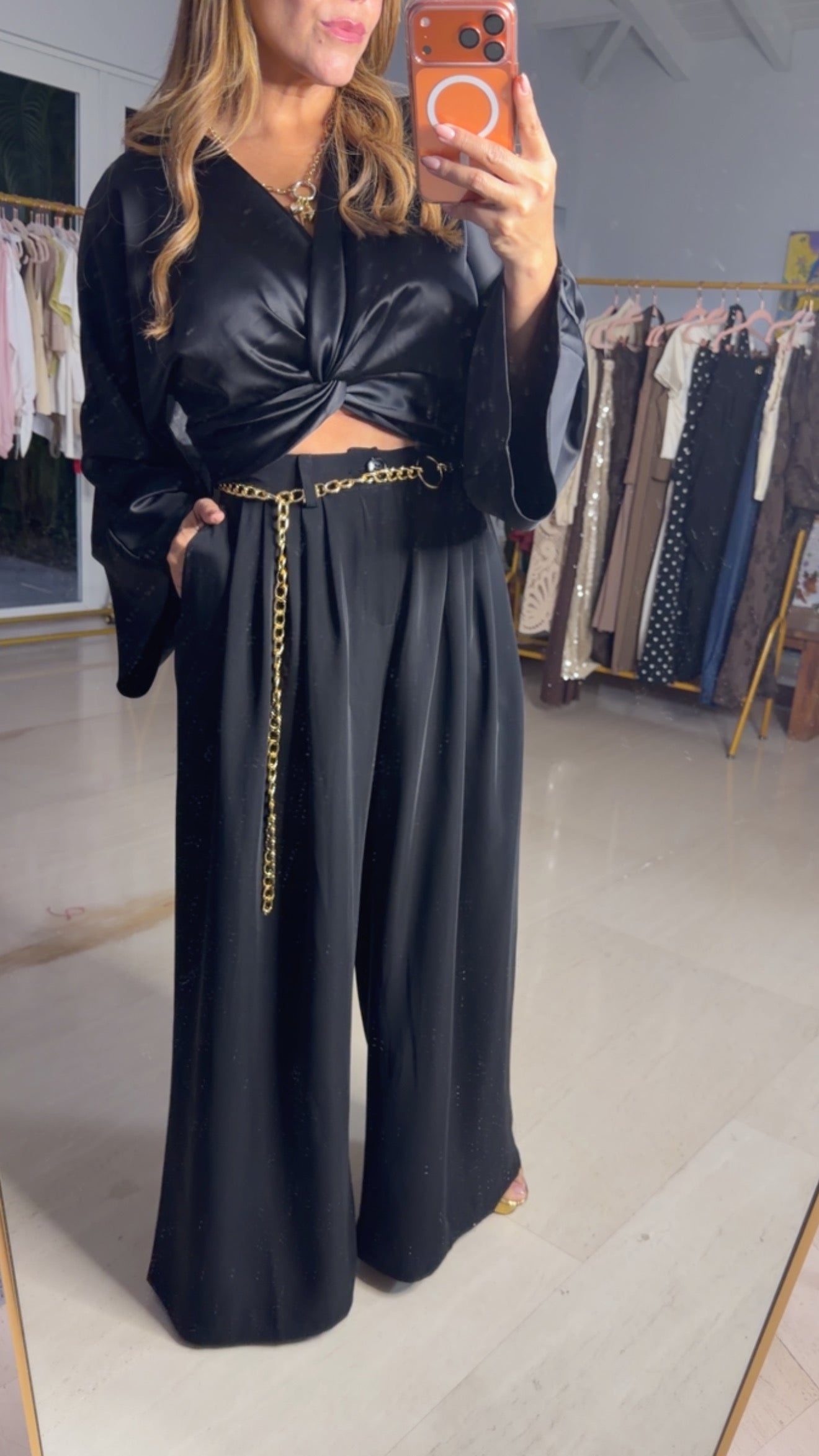 Palazzo Noir Pant