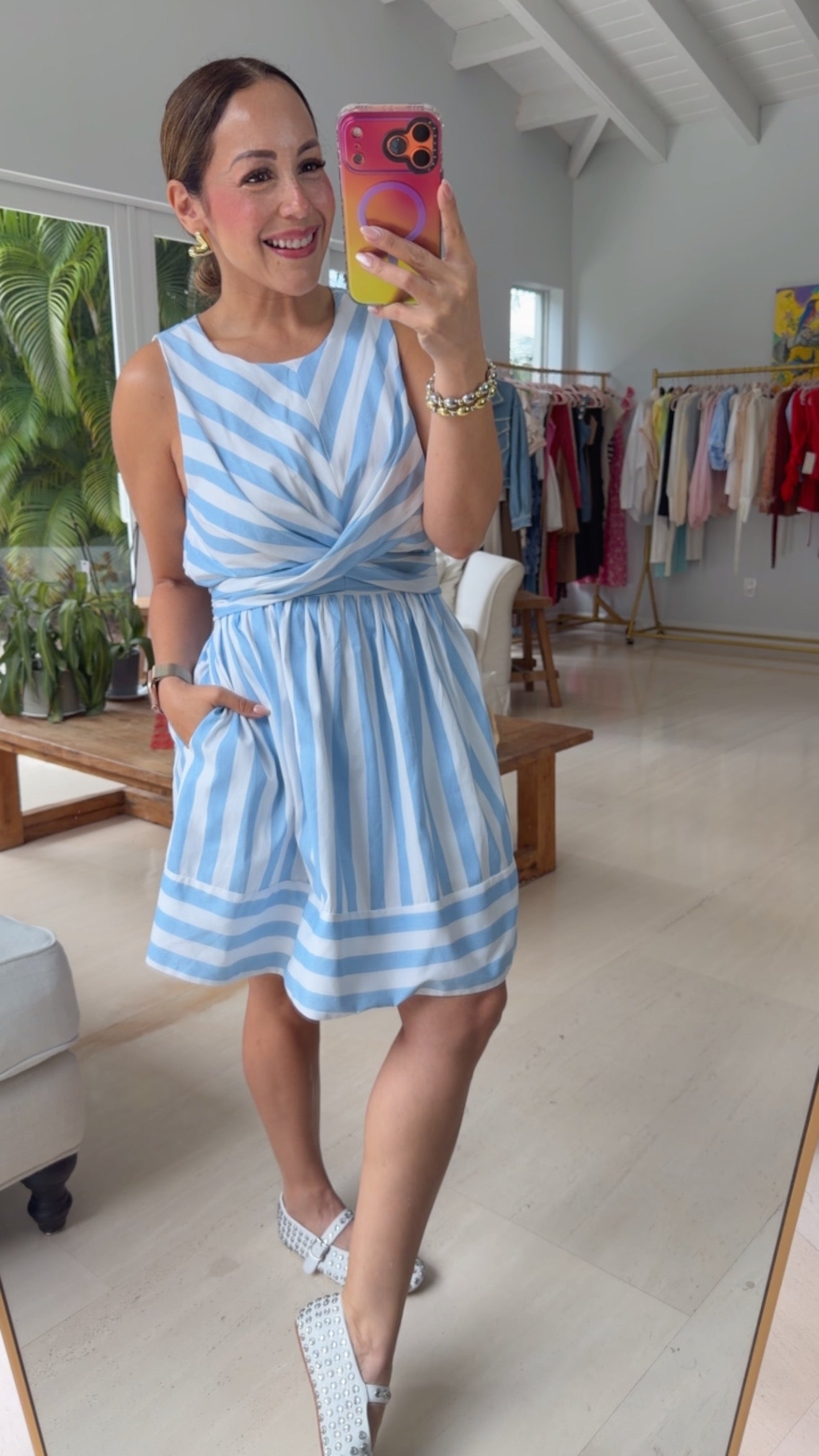 Blue stripes Dress