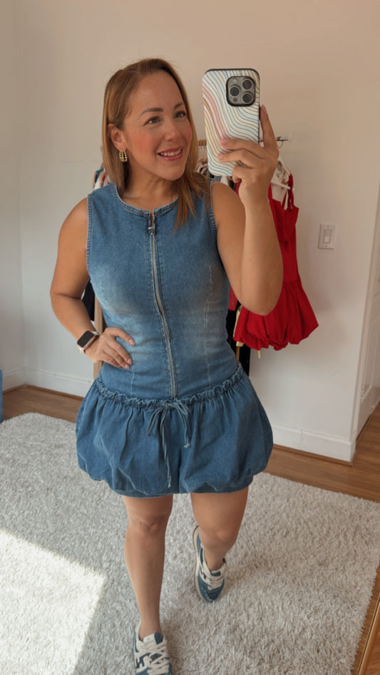 Denim Ballom Mini Romper