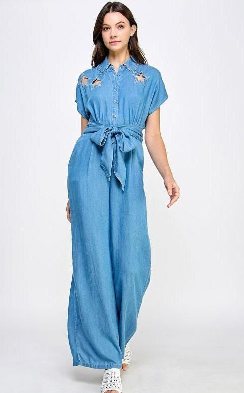 Star  Jean Jumpsuit