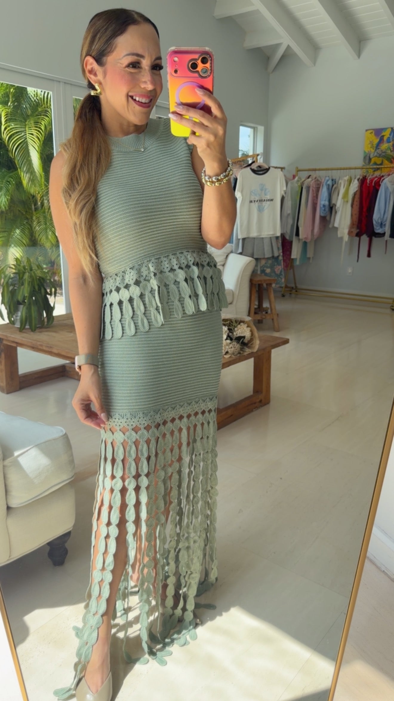 Olive Fringe Set