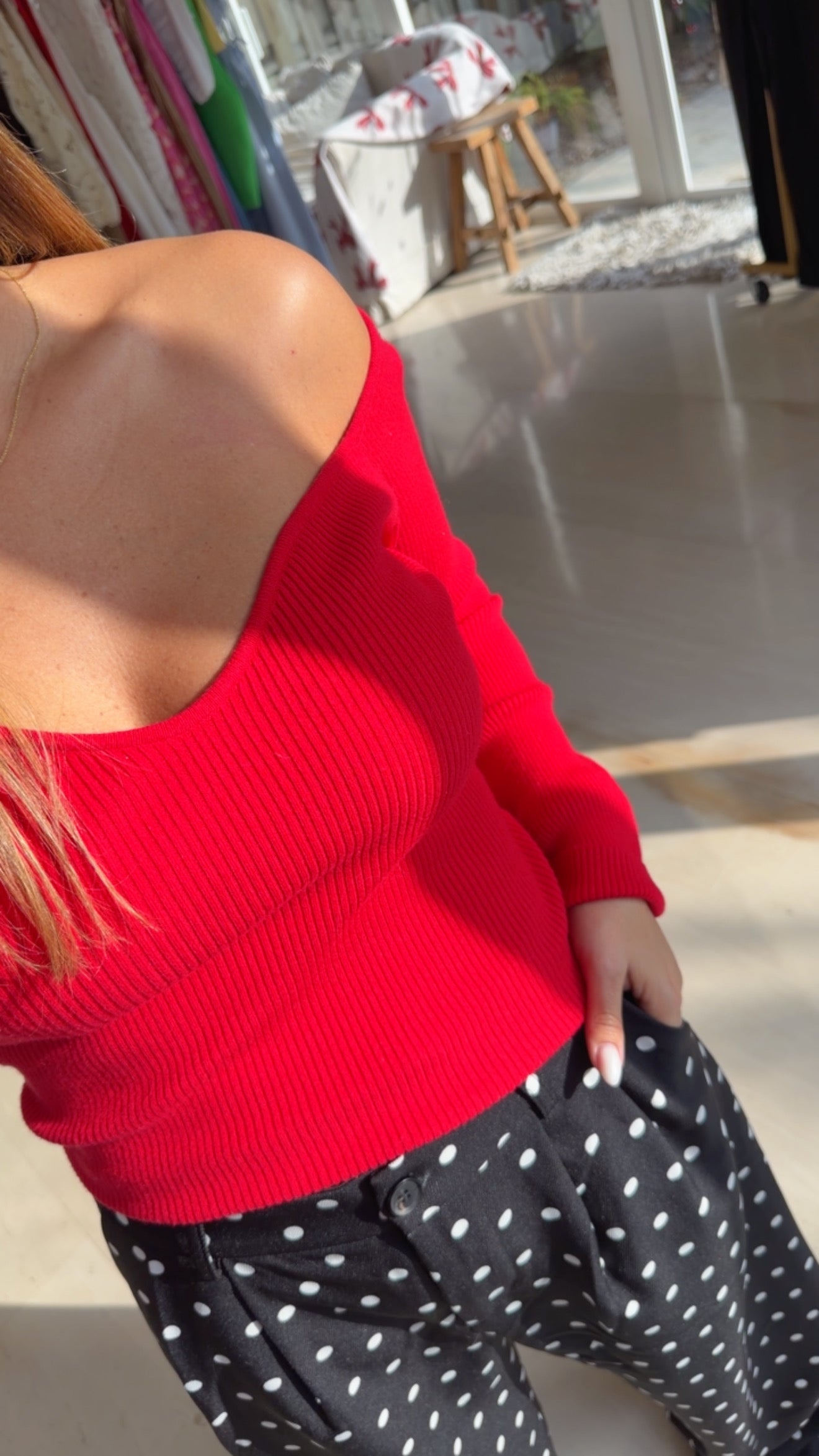 Holly Red Sweater