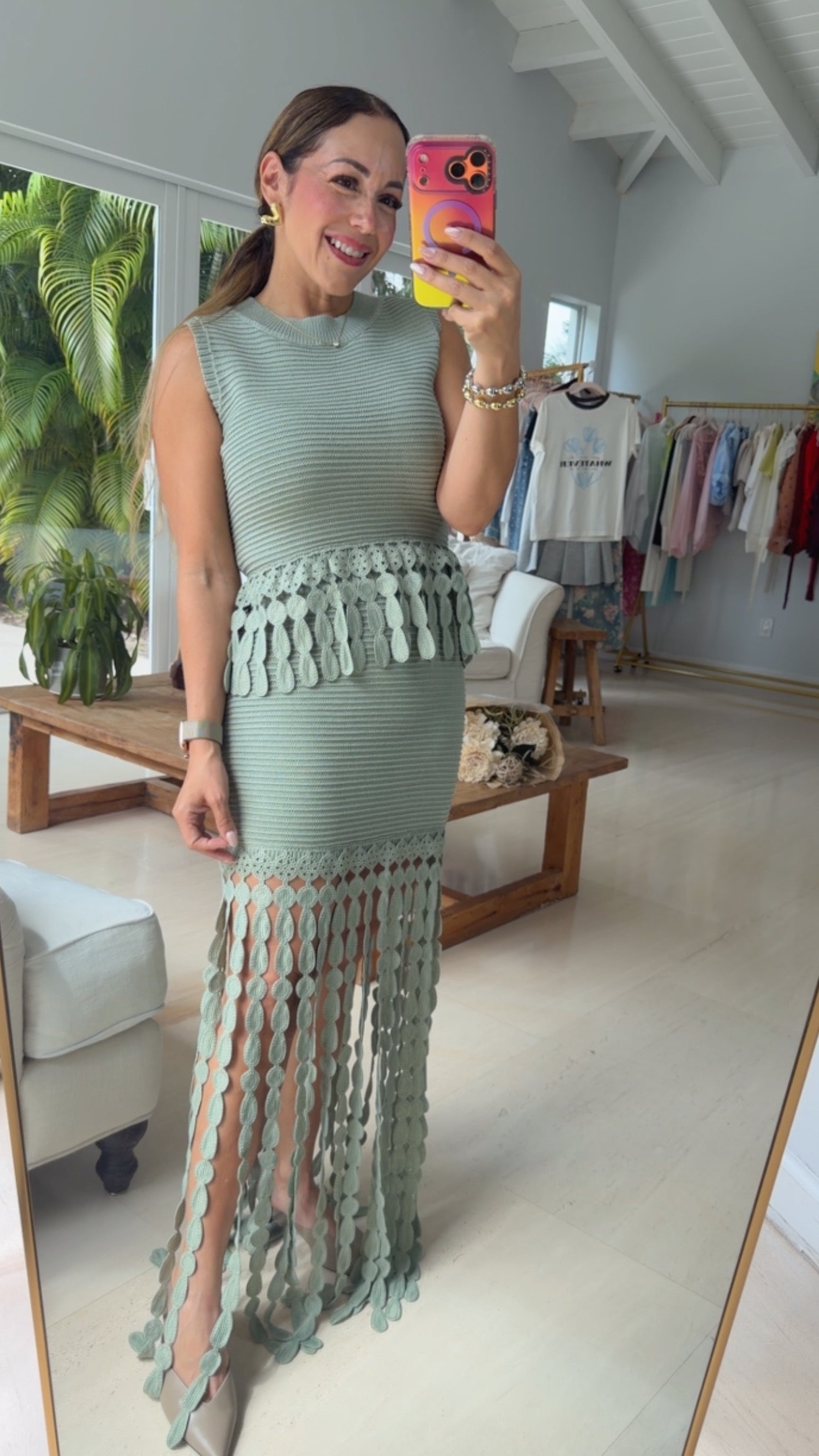 Olive Fringe Set