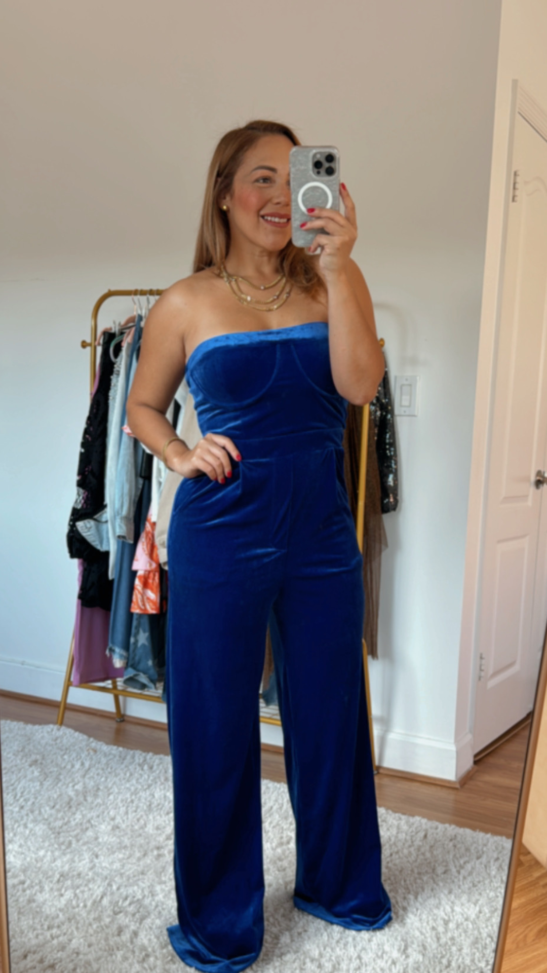 Velvet Blue Jumpsuit