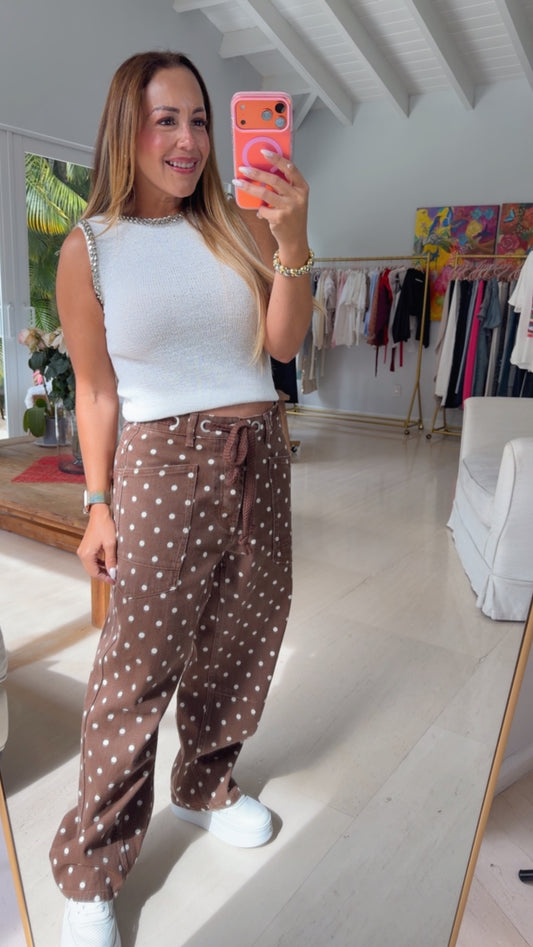 Polka Dots Relax Jeans