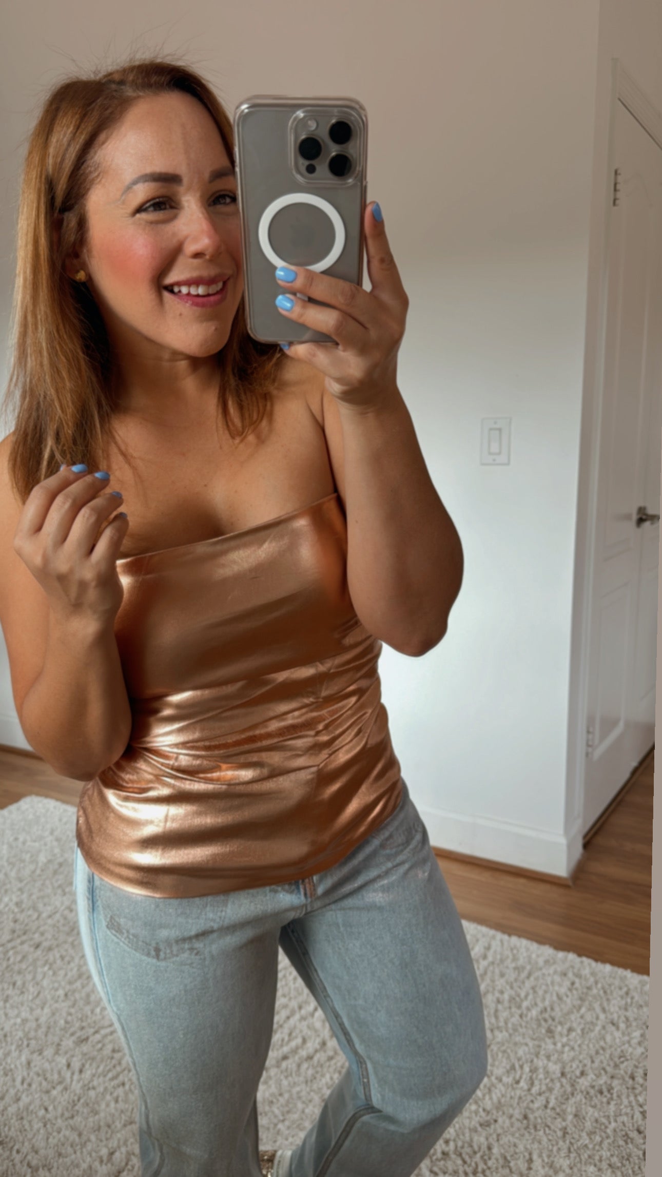 Gold Rose Top