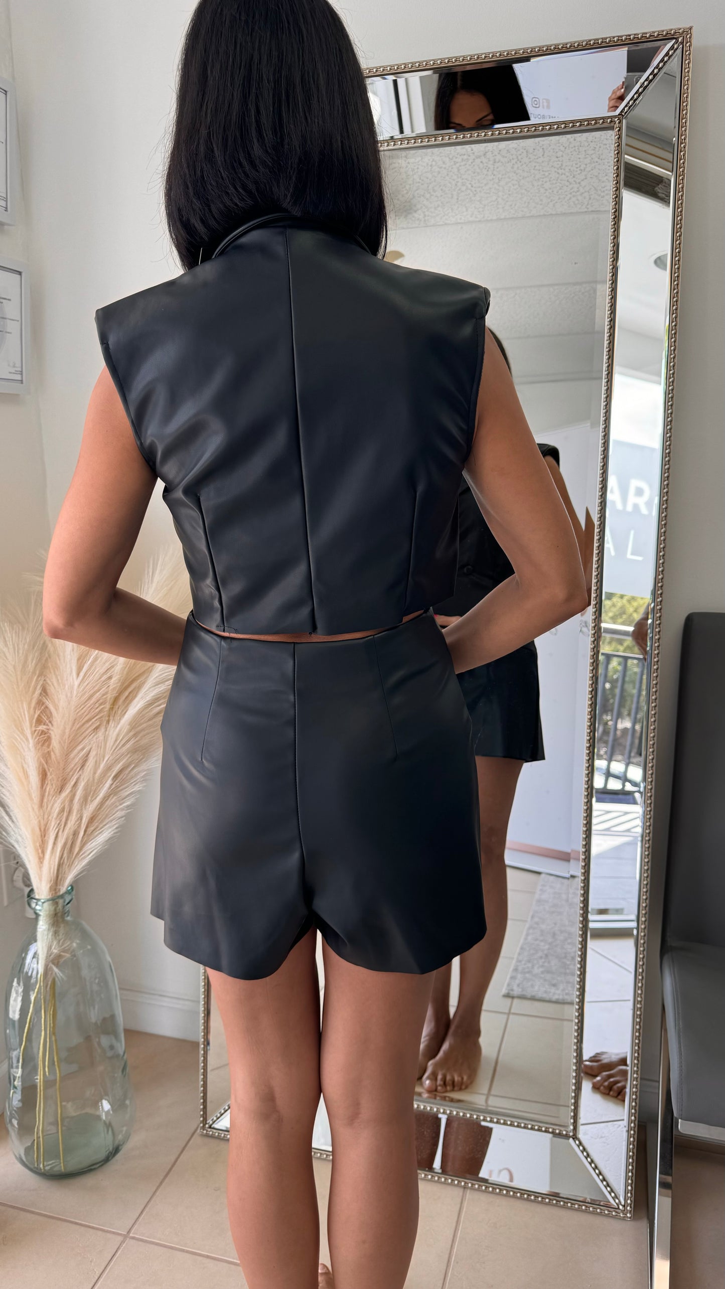 Luna Leather Romper