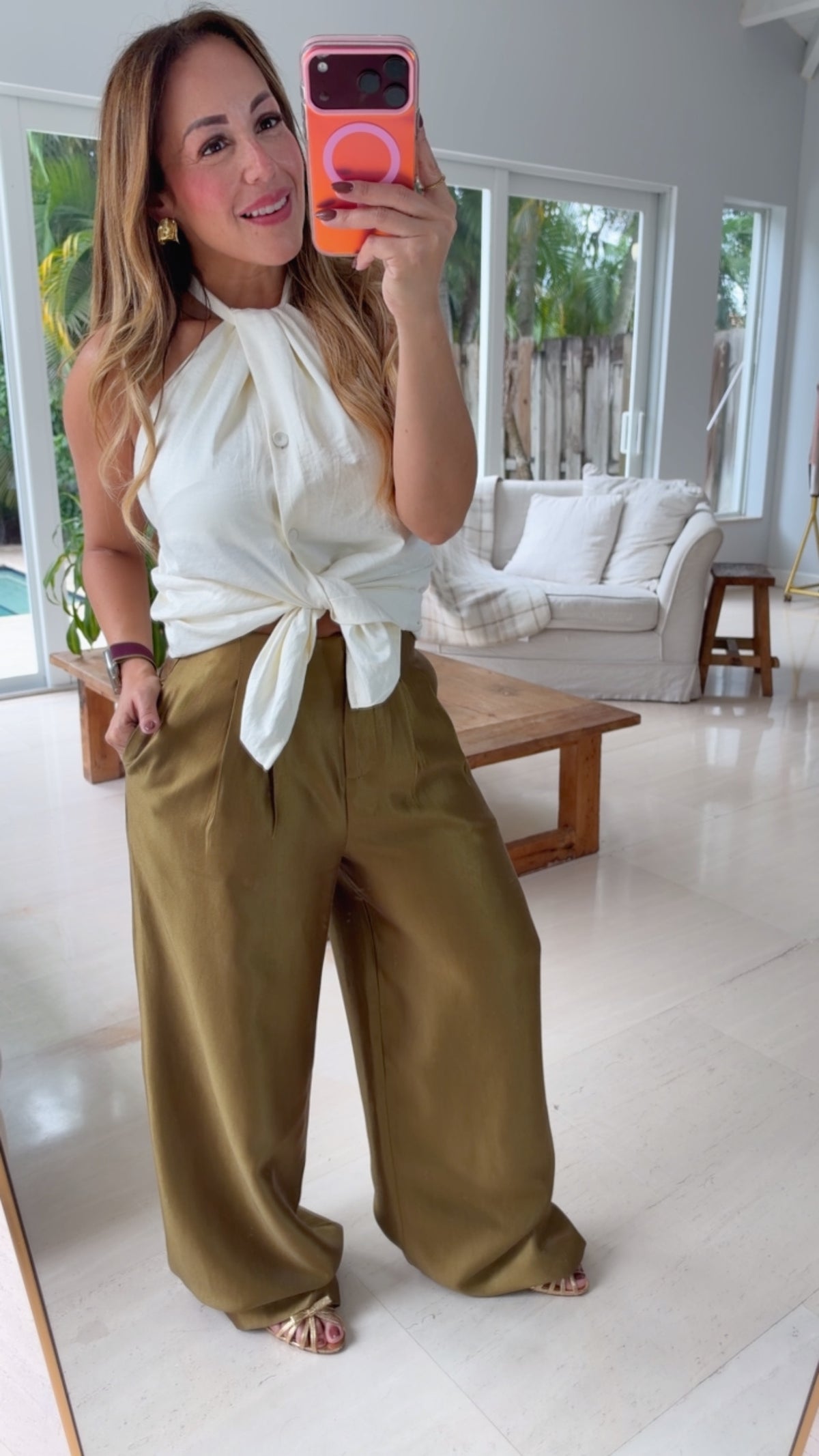 Olive Flow Pants