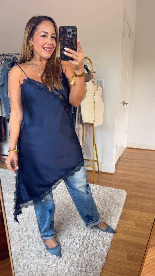 Blusa de seda Asimétrica