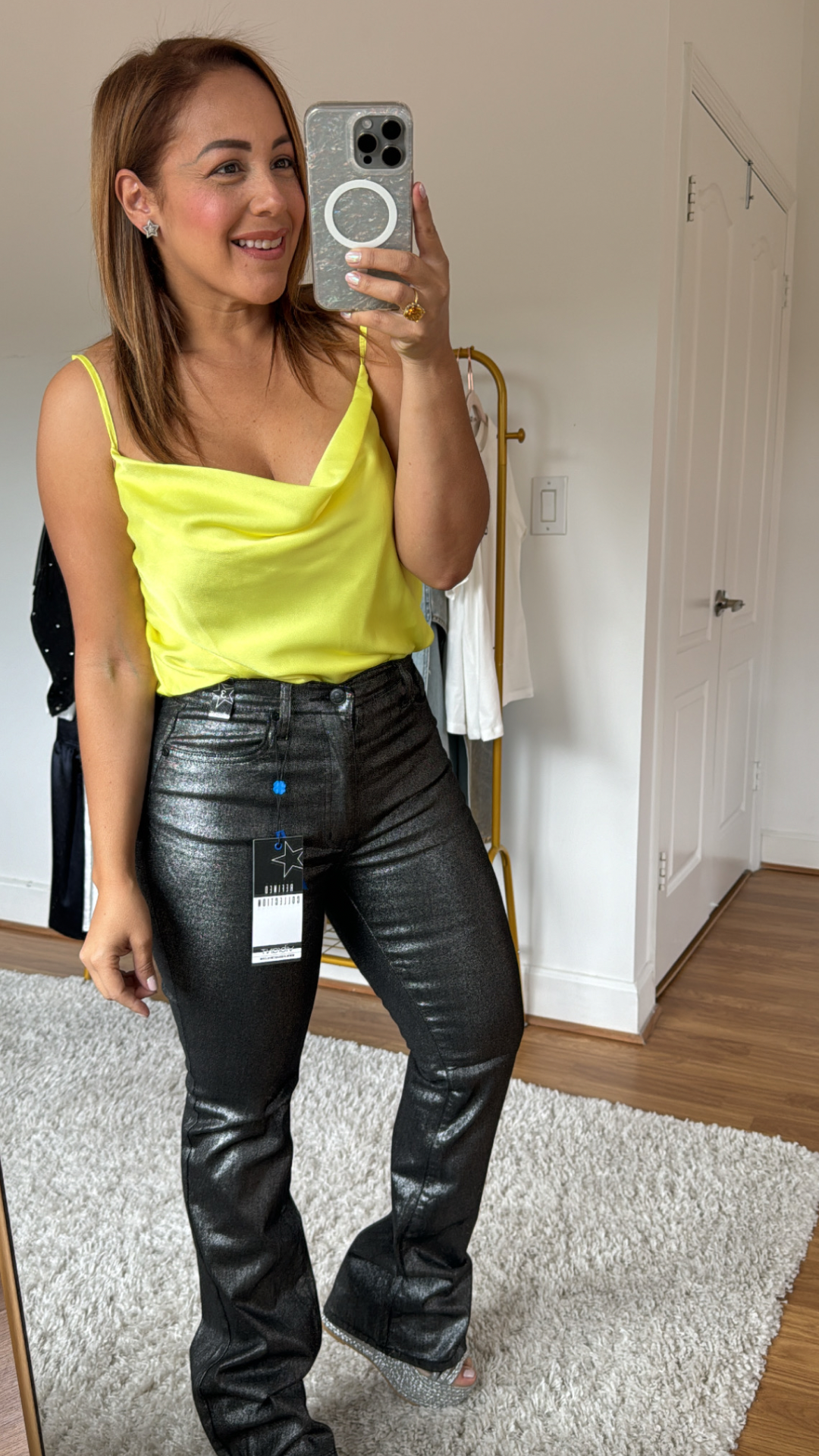 Valentina Metallic Jeans