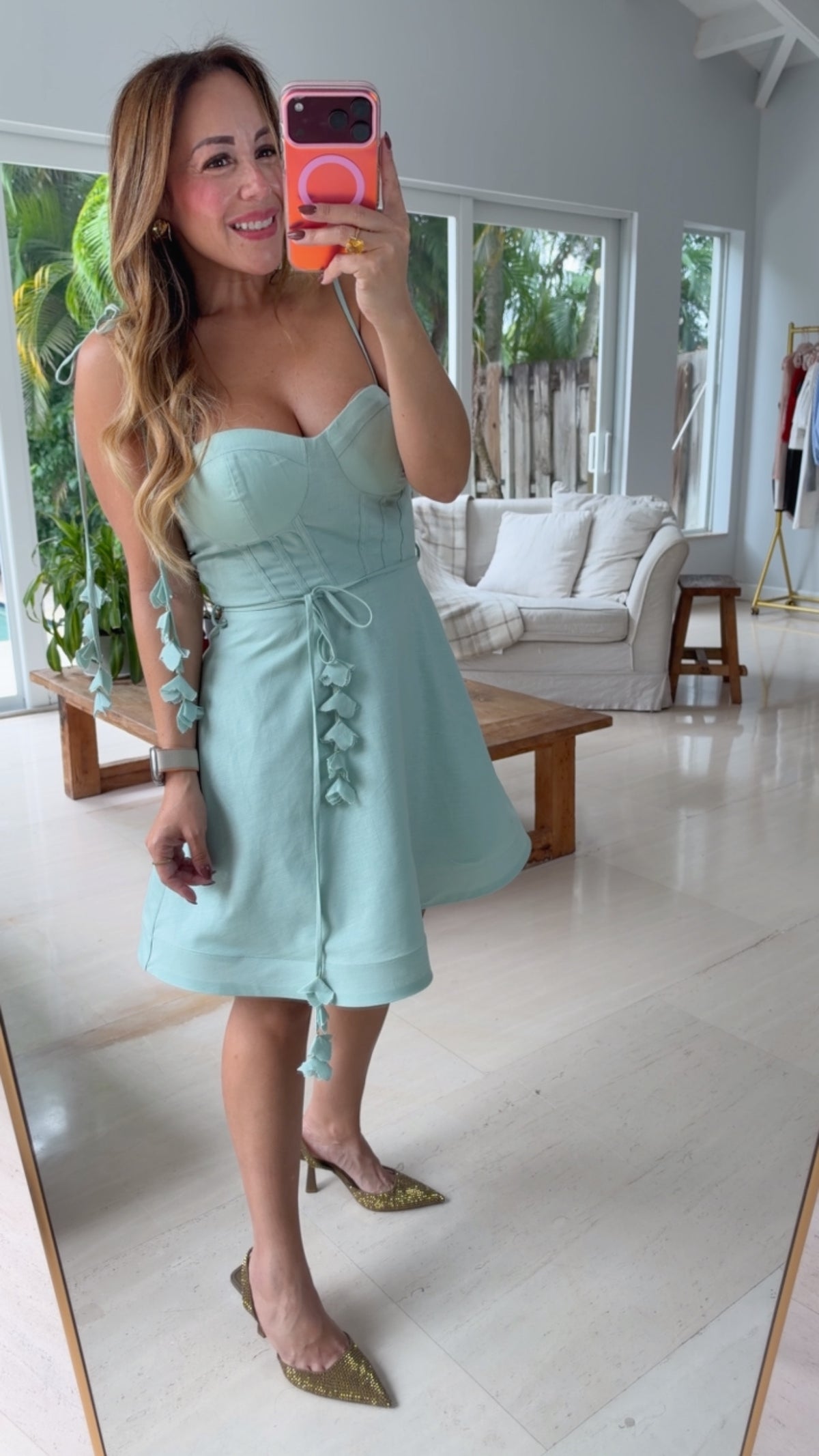 Aqua Muse Mini Dress