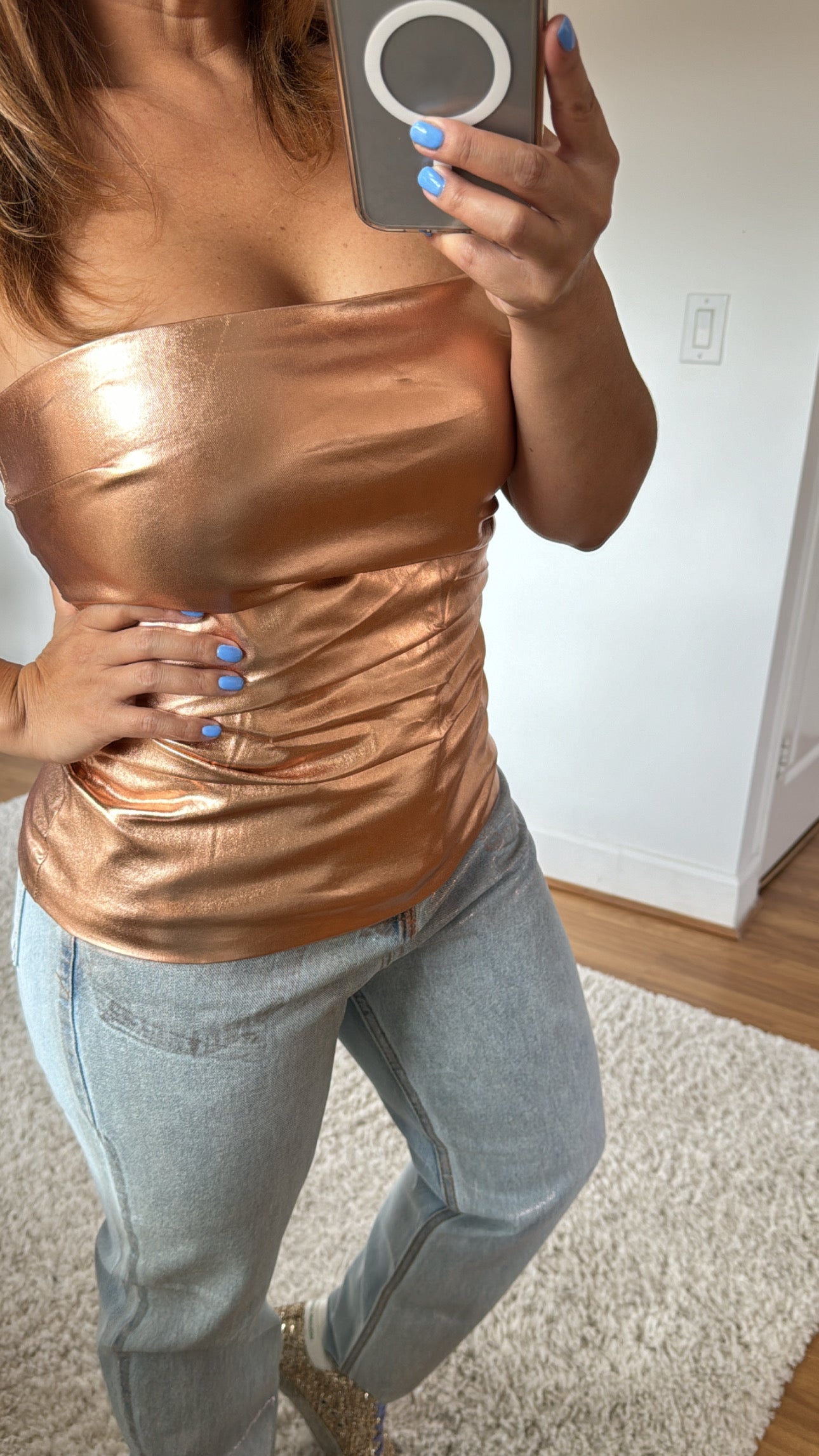 Gold Rose Top