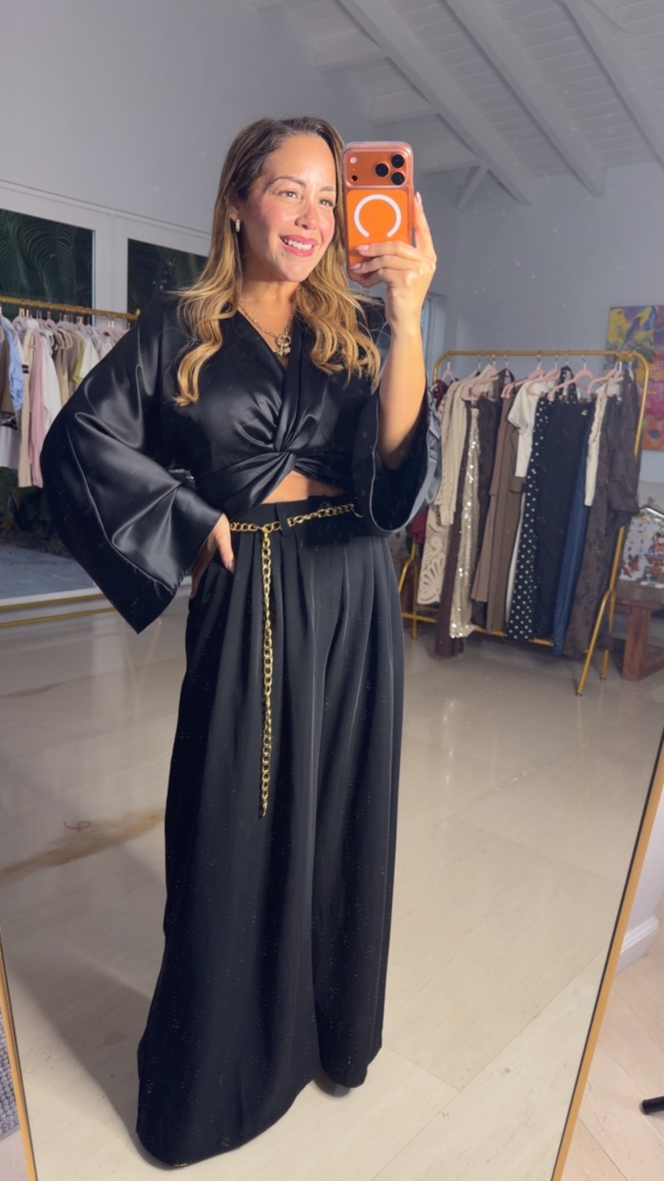 Palazzo Noir Pant