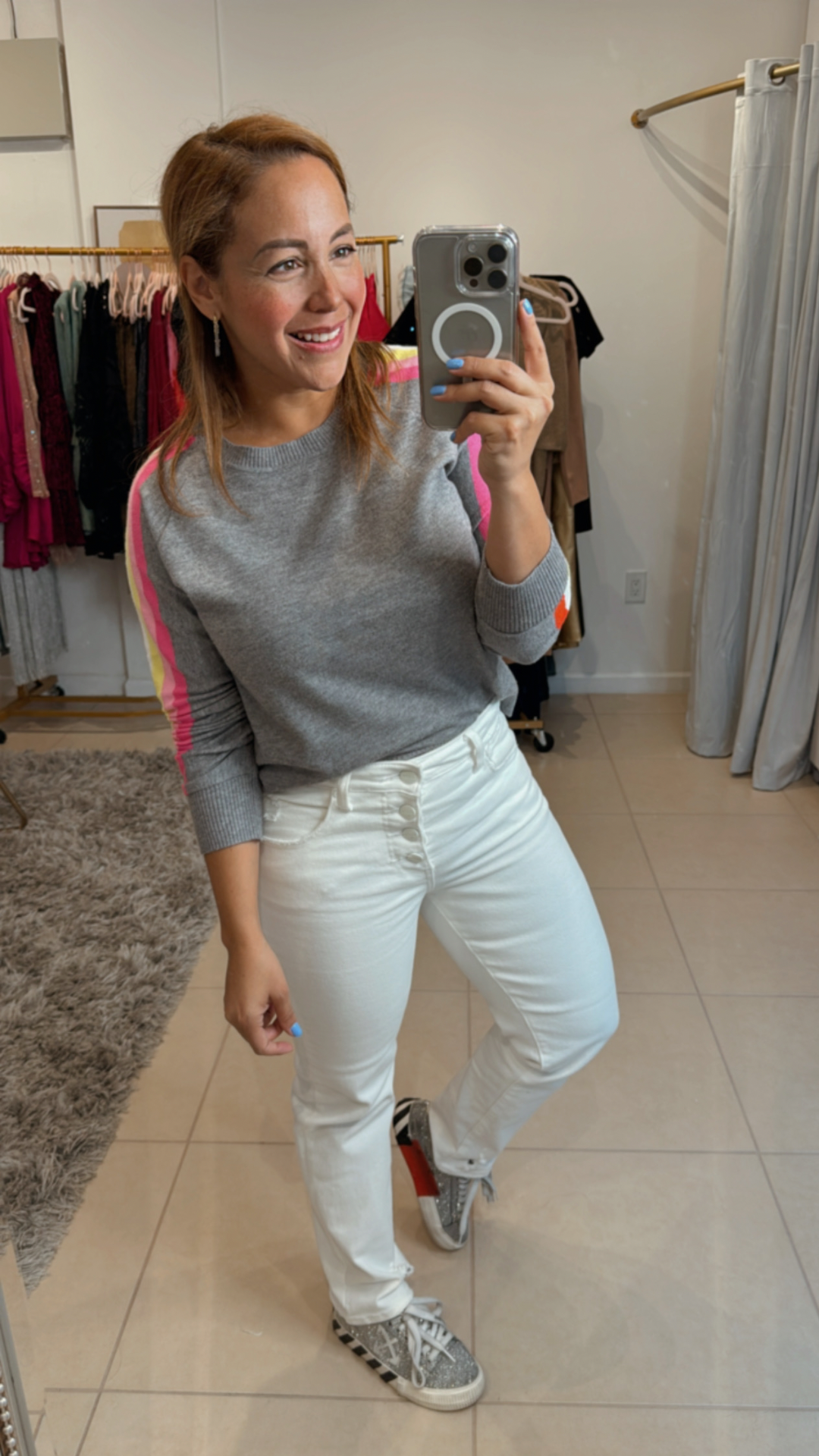 Rainbow Grey Sweater