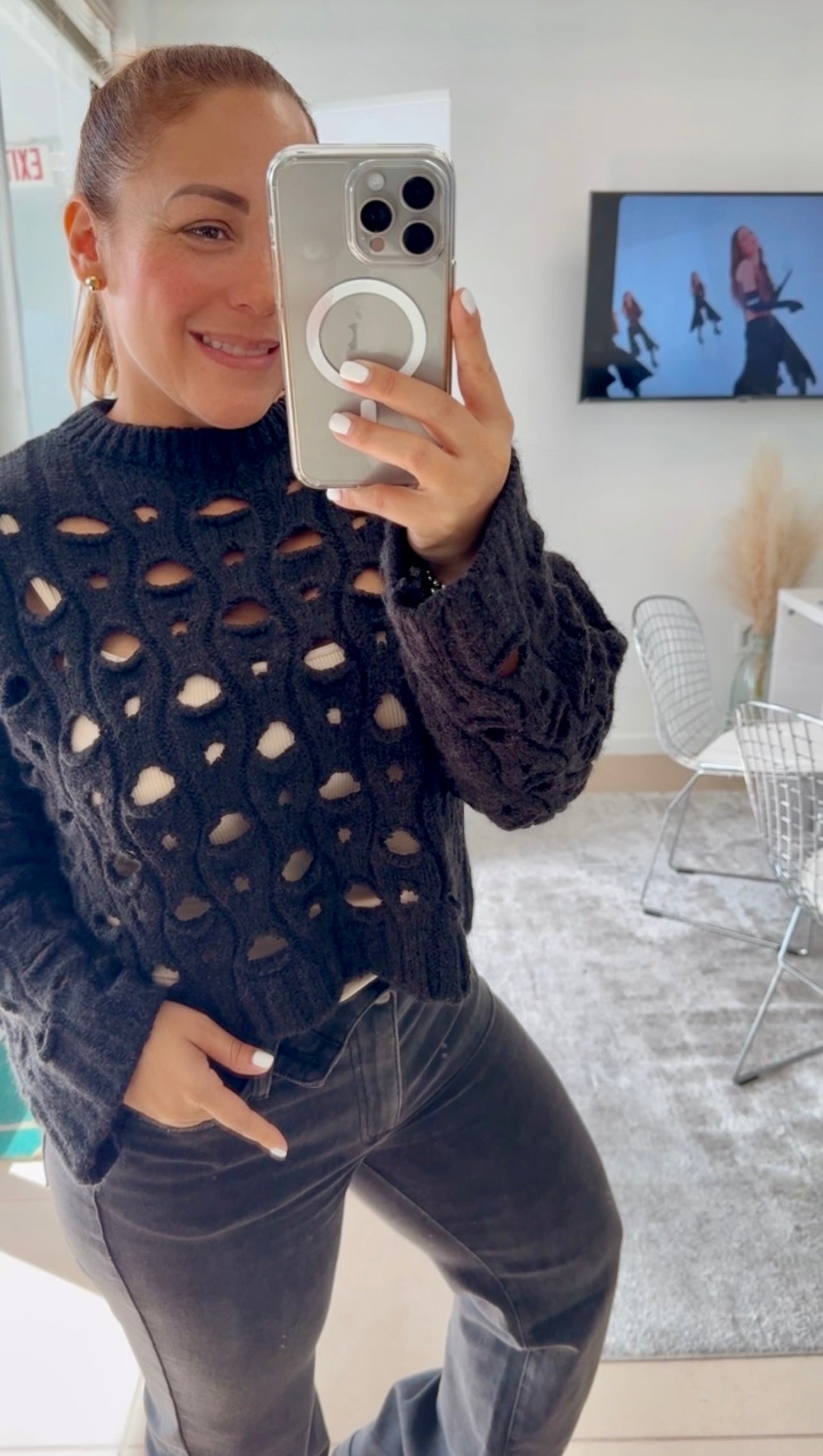 Black sweater