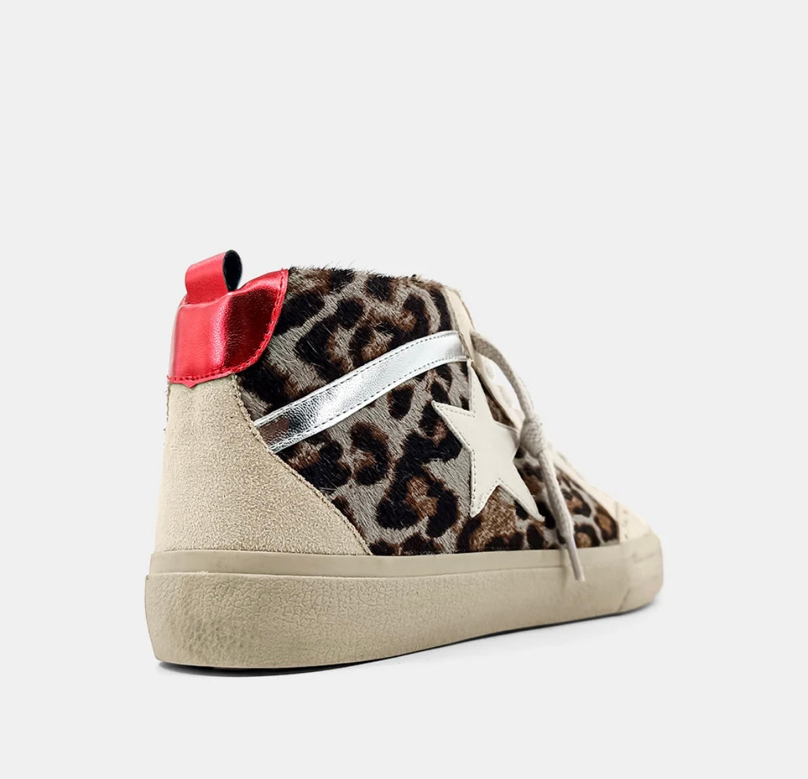 Mid Leopard Star Sneakers