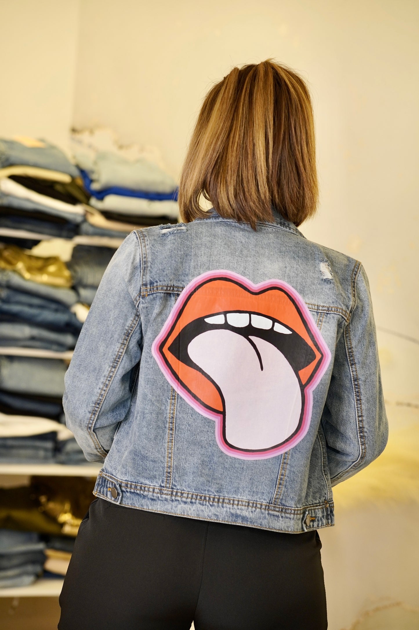 Smiley Jean Jacket