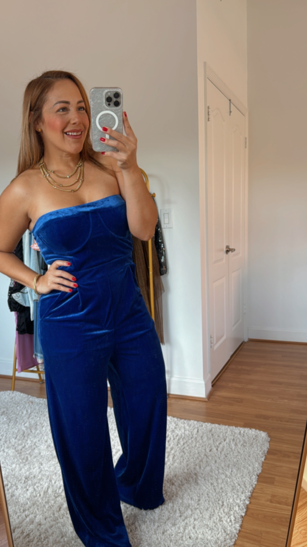 Velvet Blue Jumpsuit